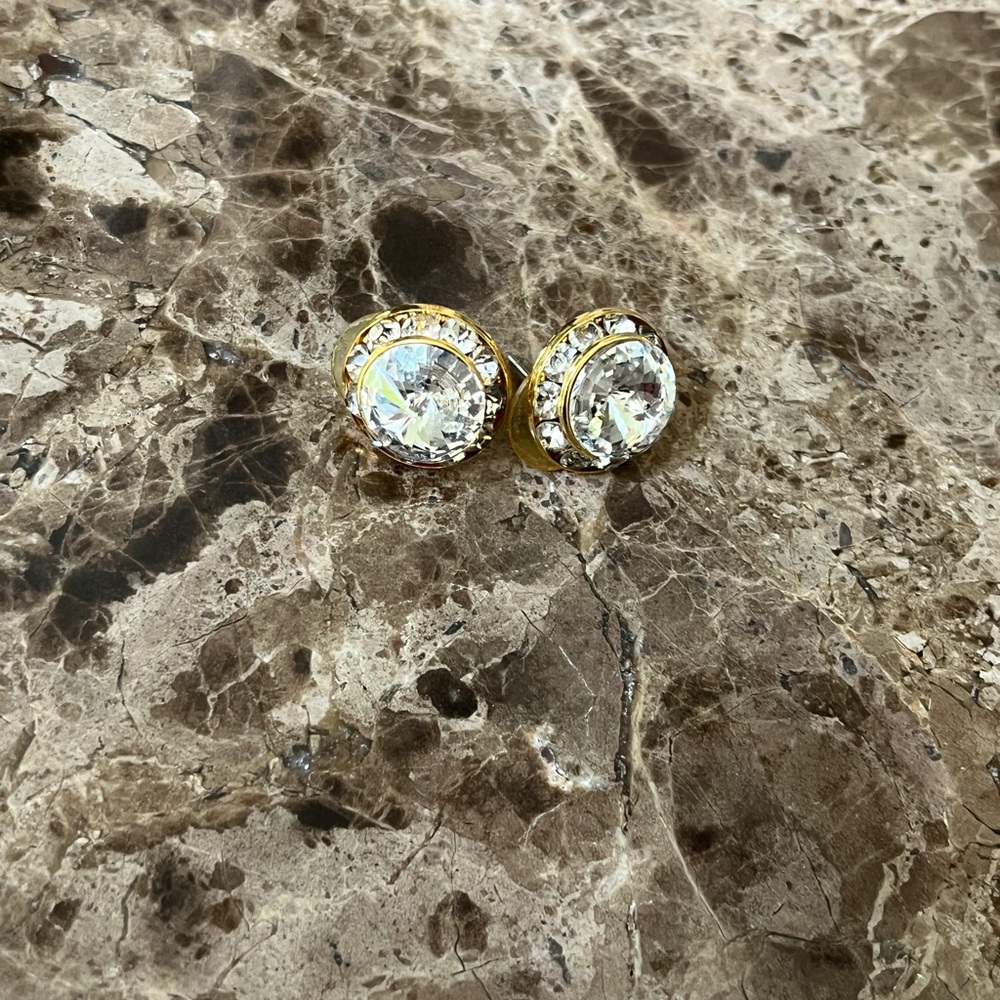 Elegant Gold like Crystal Earrings